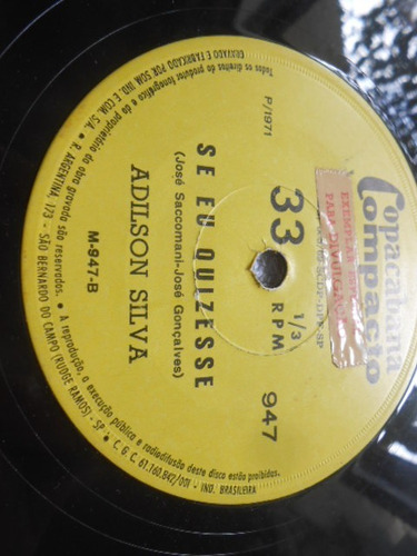 Vinil Adilson Silva Vermelho E Branco Se Eu Quizesse Compact (Usado)