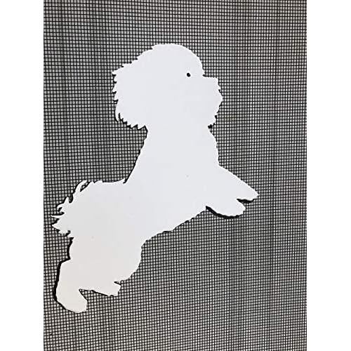 Bichon Dog Flexible Screen Magnet: Double-sided Decor; ...