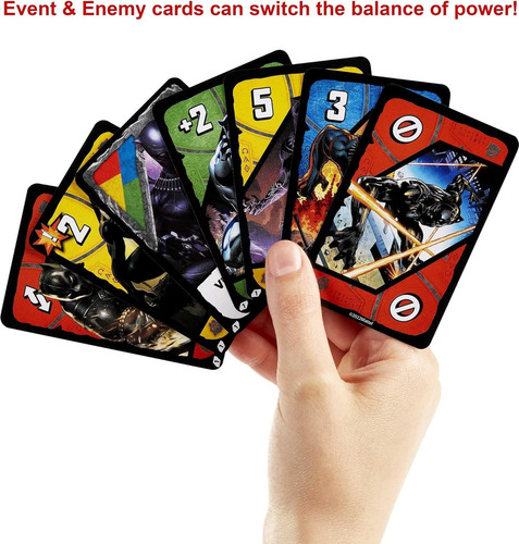 Juego De Mesa Uno Ultimate Marvel Set 4 Juegos Coleccionable