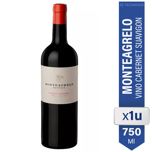 Vino Monteagrelo Bressia Cabernet Sauvignon 750ml.