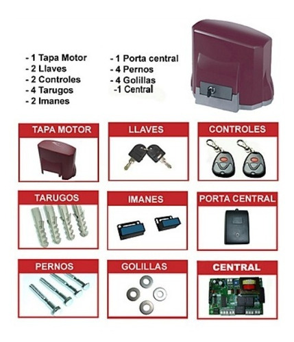 Imagen 3 de 4 de Kit Para Portón Eléctrico Hasta 600 Kg