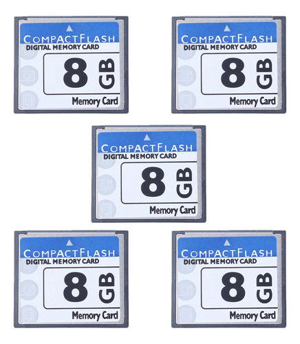 5 Tarjetas De Memoria Compact Flash Profesionales De 8 Gb (b