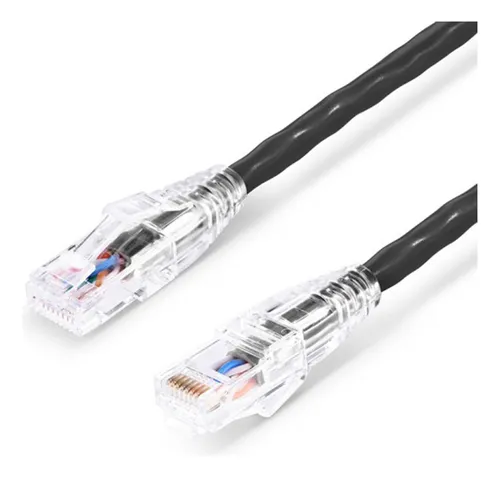 Cable De Red Ethernet Cat5e Negro 1.2mt