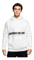 Comprar Buzo Hoodie Friza Oversize Canguro Capucha Hombre Estampado