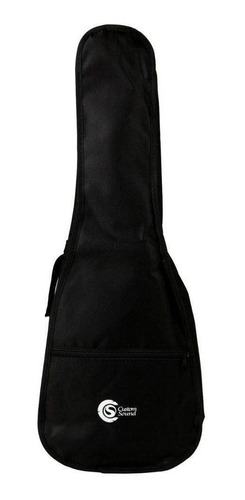 Capa Bag Para Ukulele Tenor Custom Sound Preto Preta Uculele