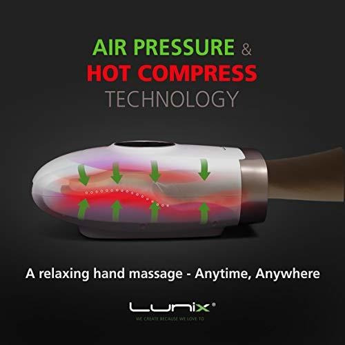 Masajeador De Mano Eléctrico Inalámbrico Lunix Con Compresi