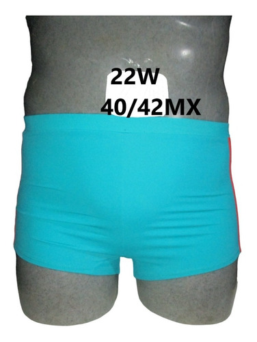 Traje De Baño Calzon Boxer Azul Talla 22w (40/42) Athletech