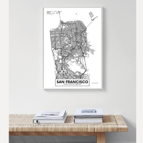 Cuadro - 20x30 Cm - Mapas