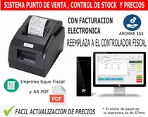 Comprar Impresora Ticket Fiscal + Programa Factura Electronica  Afip