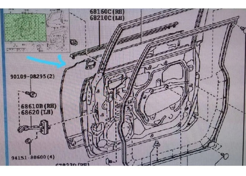 Panel De Puerta Izquierda Toyota Fj Cruiser