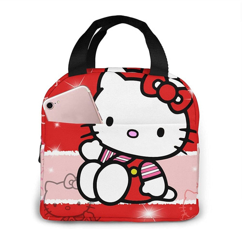 Bolsa De Almuerzo Portátil Hello Kitty Con Dibujos Animados