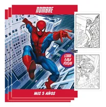 Comprar Kit Imprimible Librito  Pintar Colorear Spiderman