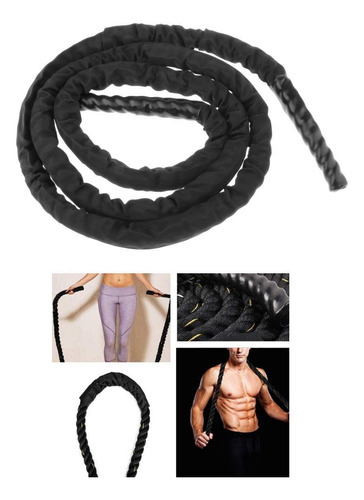 Corda De Salto Ponderada Pesada Jumprope Black Upgrade