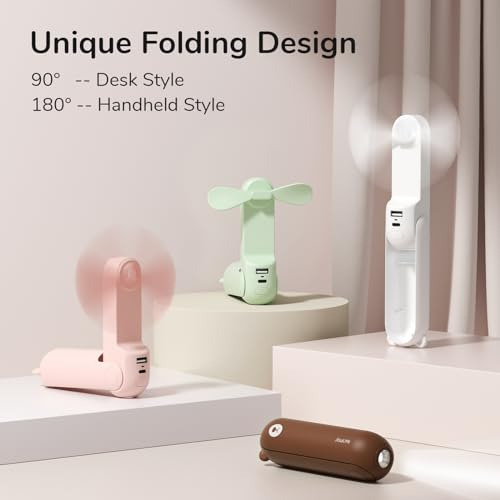 Mini Ventilador De Mano 3 En 1 Recargable Usb