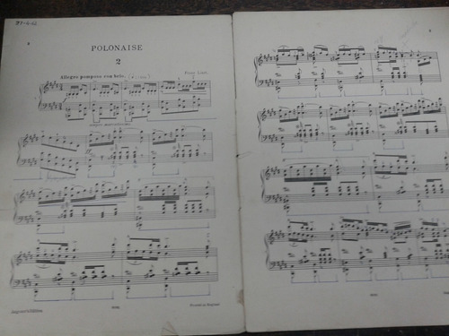 Imagen 2 de 3 de Liszt * 2º Polonaise * En E * Para Piano *