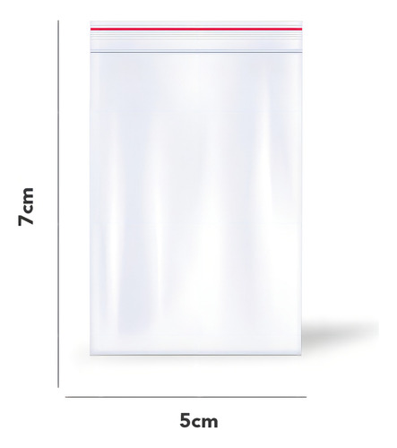 500 Sacos Saquinhos Pequenos Zip Lock Hermético N01 5x7