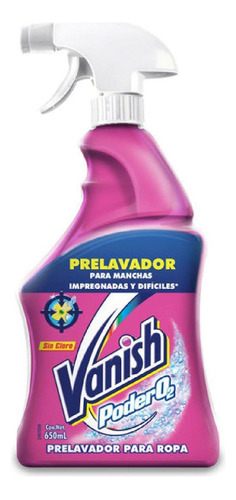 Vanish Prelavado Poder O2 Ropa Color 650 Cc