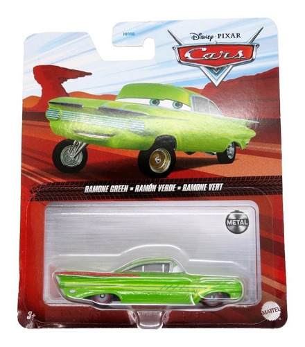 Ramon Verde Cars Disney Pixar Linea Metal Nuevo