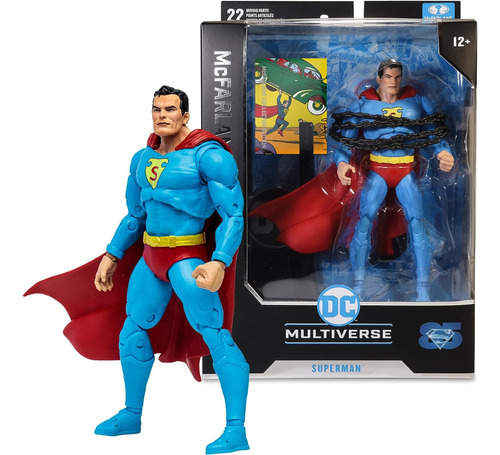 Figura De Acción  Superman Collector Edition Action Comics 1 Superman Action Comics #1 Platinum Edition De Mcfarlane Toys Dc Multiverse