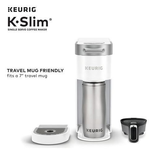 Keurig - Cafetera K-slim Para Cápsulas K-cup De Una Sola T. Color Blanco
