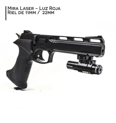 Mira Fox 3-12x44 + Montajes + Laser Fox Rojo + Riel P/acces.