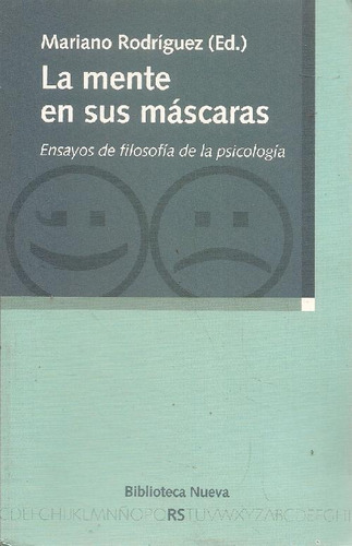 Libro La Mente En Sus Máscaras De Mariano Rodriguez