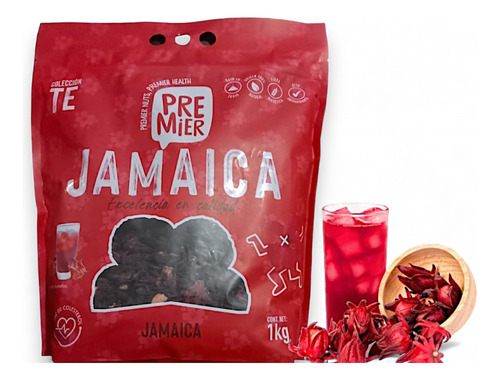 Jamaica En Flor Premier 1kg Para Preparar Dif Tipo De Bebida