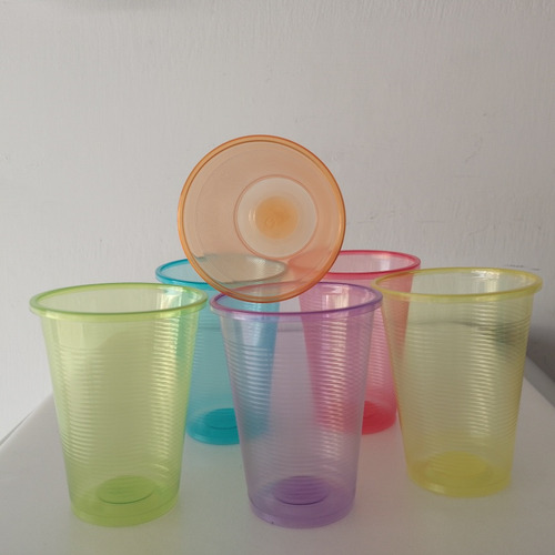 Vaso Alegría 7 Oz Colores Surtidos Paq X 50 Und 