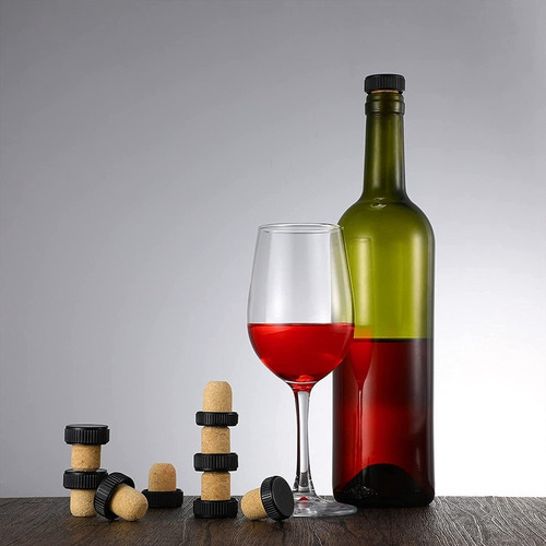 Corchos De Vino En Forma De T Con Tapa De Plástico, Tapón De