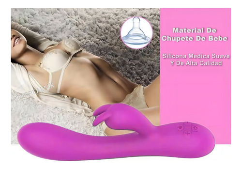 Vibrador de aquecimento recarregável Dildo Rabbit Vibrator
