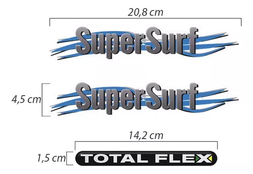 Par Adesivo Super Surf Saveiro 2003 2004 2005 2006 2007 2008