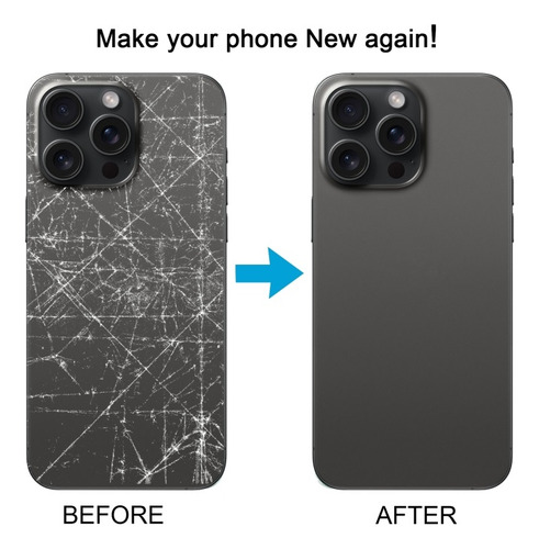Capa Traseira De Vidro Para iPhone 15 Pro Max