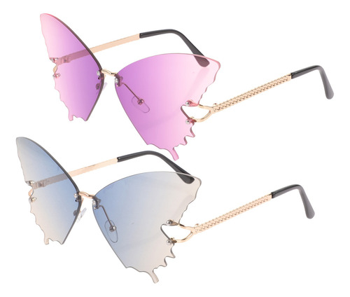 Q Aa Gafas De Sol Sin Marco Con Diamantes De Imitación, 2