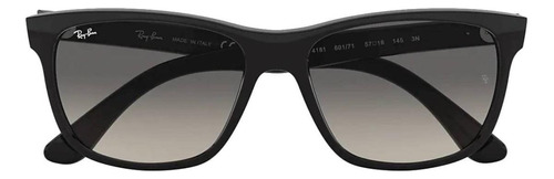 Óculos de sol Ray-Ban RB4181 Standard armação de injected cor gloss black, lente grey de cristal degradada, haste gloss black de injected
