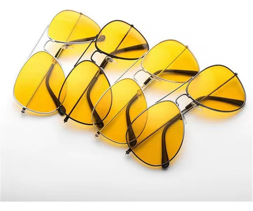Lentes Conducción Nocturna Océano Amarillo Amarillo Negro Negro
