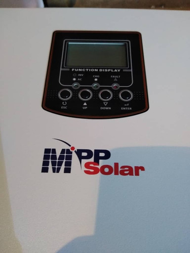 Imagen 2 de 6 de Inversor Solar Híbrido Mppt 80a 2400w 120vac 24vdc Onda Pura