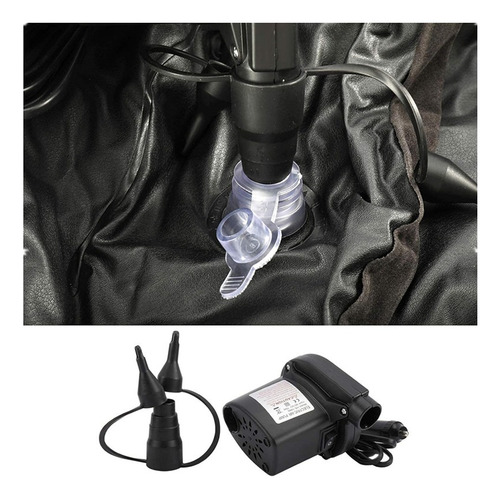 Colchón Inflable Para Auto Inflador 12v Y 2 Almohadas Cómodo