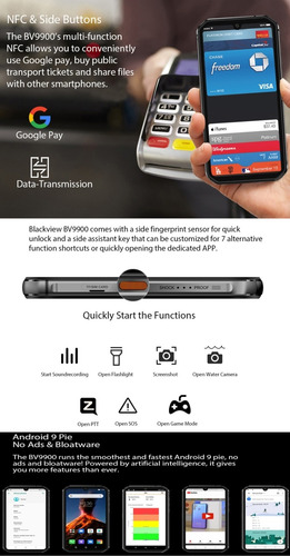 Blackview Bv9900 - Rugerizado Resistente A Golples Y Caidas