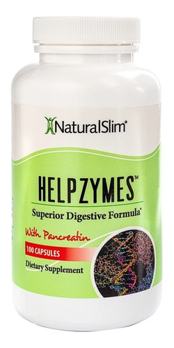 Suplemento en cápsula Natural Slim  Helpzymes - Fórmula premium Helpzymes enzimas