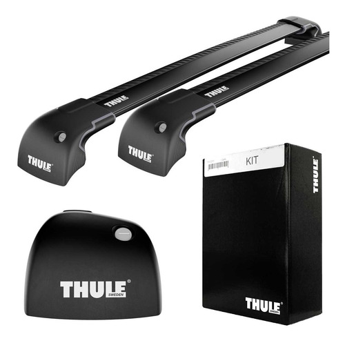 Rack De Teto Discovery 4  Thule Wingbar Edge Black 9593b + 3027