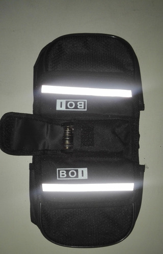 Bolsa Mini Alforjas Para Cuadro De Bicicleta 12850 Negro