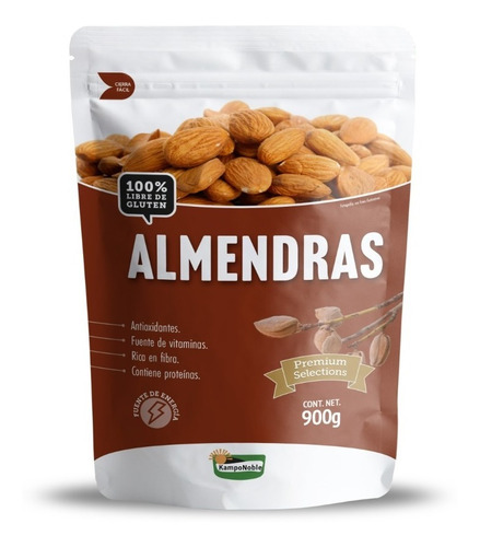 Pack 10 Unidades Almendras Naturales Premium Selection 900g 