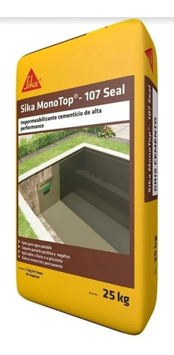 Impermeabilizante Cementíceo Sika Monotop 107 Bolsa X 25 Kg