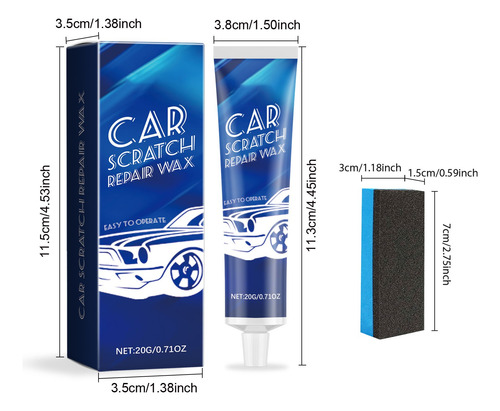 Cera De Polimento De Pasta Para Arranhões De Carro, Kit De R
