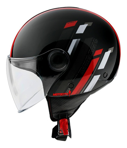 Casco Para Moto Mt Helmets Of501 Street Scope Rojo Abierto Color Rojo Tamaño Del Casco Xl