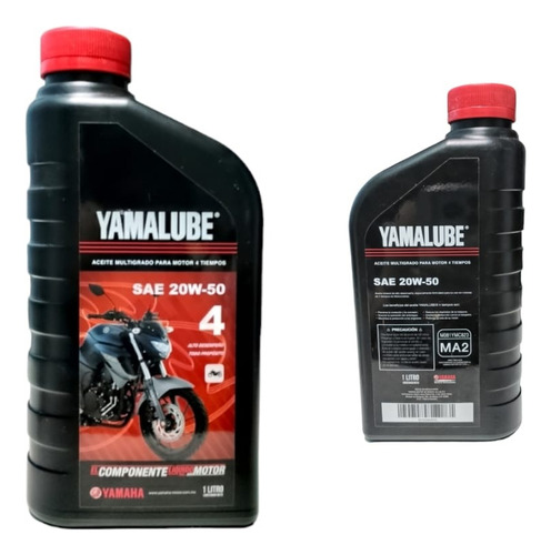 1 L Aceite Para Motor 4 Tiempos Yamaha Mineral 20w-50 Motos