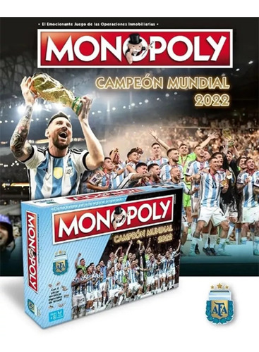 Monopoly Afa Campeon Del Mundo Seleccion Argentina 2022