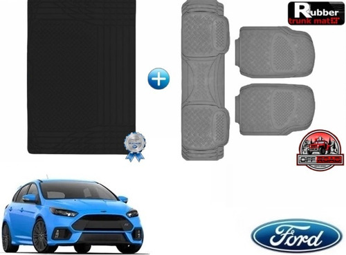 Tapetes 3pz + Tapete Cajuela Rd Ford Focus Rs 2015