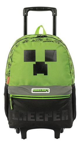 Mochila De Carrinho Minecraft Creeper Sestini