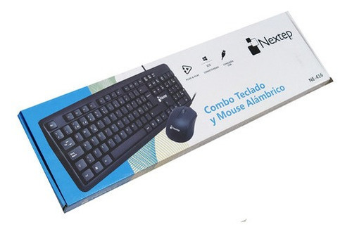 Kit Teclado Mouse Nextep Alambrico Usb Ne416 Negro /v